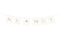 Mr Mrs banner - fehér - 85 cm - 1 db.