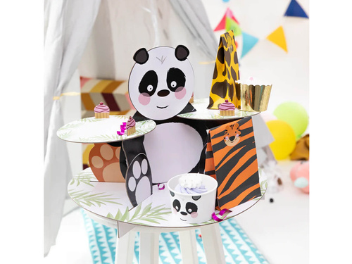 Cupcake flitteres állvány Állatok - 1 db.