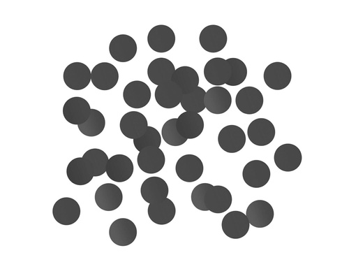 Konfetti fekete körök - 250 g.