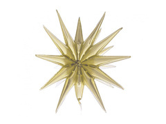 3D pezsgő csillag fólialufi - 50 x 46 cm - 1 db.