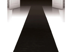 Fekete szőnyeg dekoráció - 4,5 m - 1 db.
