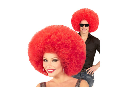 Piros nagy minőségi afro paróka