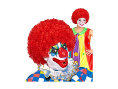 Bohóc paróka vörös afro haj