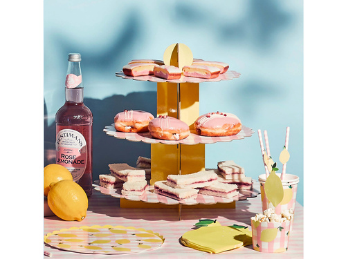 Citromos papírtányér - 23 cm - 8 db.