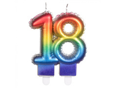 Színes tizennyolc gyertya - 18 - tizennyolc
