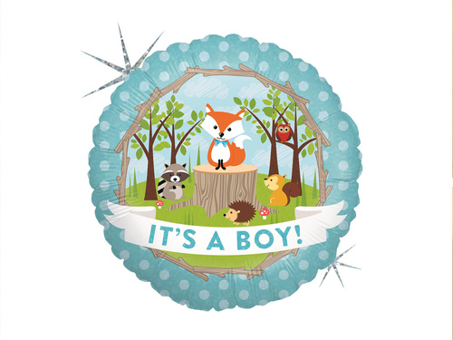 Ez egy fiú erdei állatok fólialufi - 46 cm - 1 db.