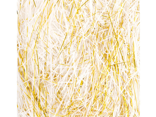 Ajándék töltőanyag fehér és arany - 50 g