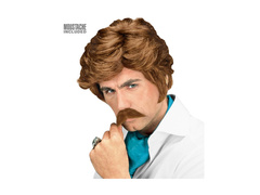 Világosbarna Playboy paróka bajusszal