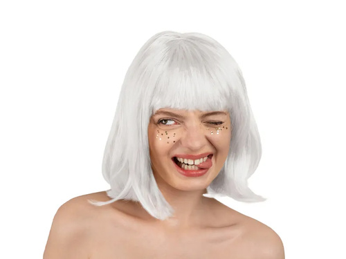 Paróka rojtokkal Fehér - 1 db.