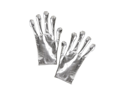 Fémszínű idegen kesztyű