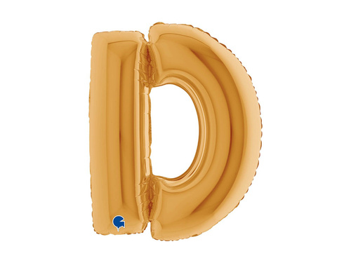 Fólia lufi D betű arany - 40" - 1 db.