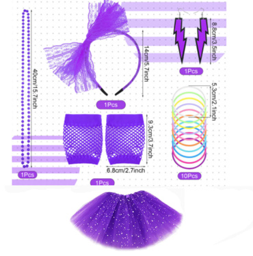 80-as évek diszkó szett - lila