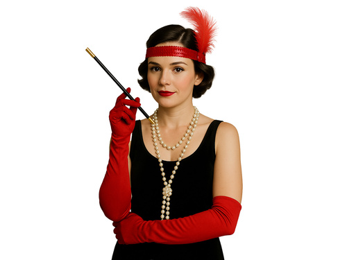 Retro piros készlet