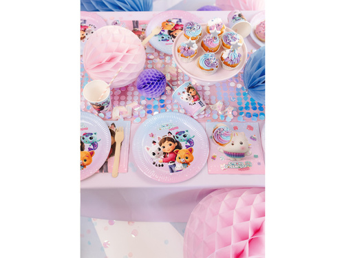 Papírtányérok Gabi macskaház szülinapjára - 23 cm - 6 db.