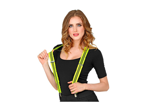 Neonsárga fodros nadrágtartó