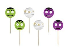 Szörny cupcake szedő - 6 db.