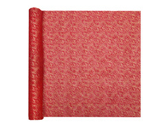 Asztali futó dísz aranyszállal - piros - 36 cm x 2,5 m - 1 db.