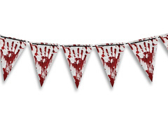 Vérfoltos zászló banner - 3 m - 1 db.