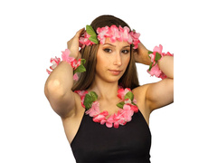 Hawaii szett fehér és rózsaszín - 4 elem