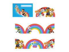 Psi Patrol születésnapi meghívók - 8 db.