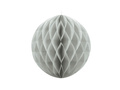 Függő gömb dekoráció világosszürke - 30 cm - 1 db.