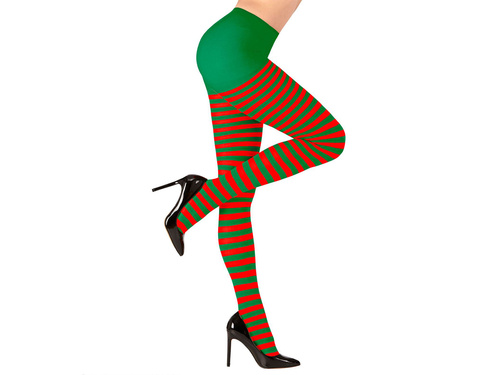 Harisnyanadrág elfa piros-zöld