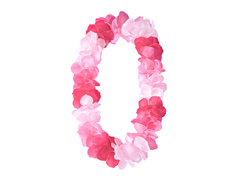 Hawaii rózsaszín nyaklánc - 1 db.