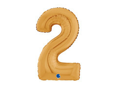 2-es számú aranyszínű fólialufi - 26" - 1 db.