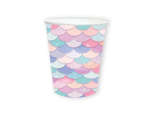 Sellő papírpoharak - 250 ml - 6 db.