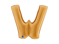 Fólia lufi W betű arany - 40" - 1 db.
