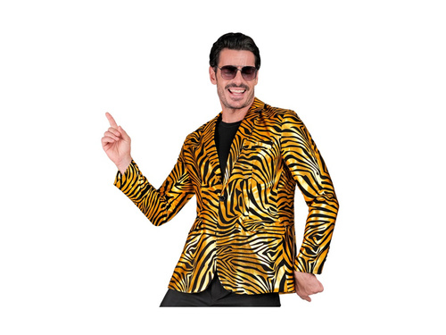 Animalier party kabát - zebra arany