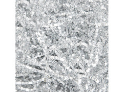 Fémezett, hullámosított ajándék töltőanyag - ezüst - 50 g