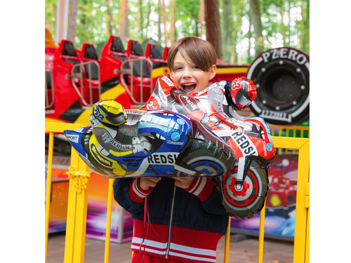 Kék motoros fólialufi - 66x53 cm - 1 db.