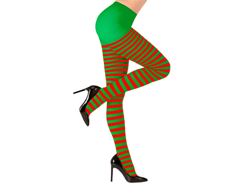 Harisnyanadrág elfa piros-zöld