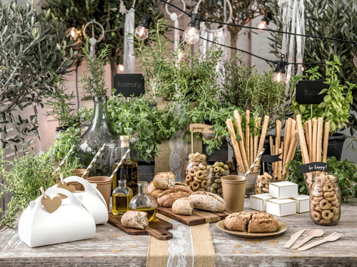 Fehér és arany csőszalmaszálak - 10 db.