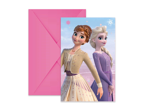 Frozen 2 - Ice Age Wind Spirit születésnapi meghívók - 6 db.