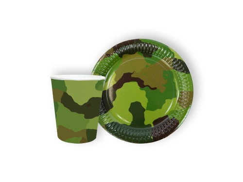 Moro papírpohár + tányér készlet - 24 db.