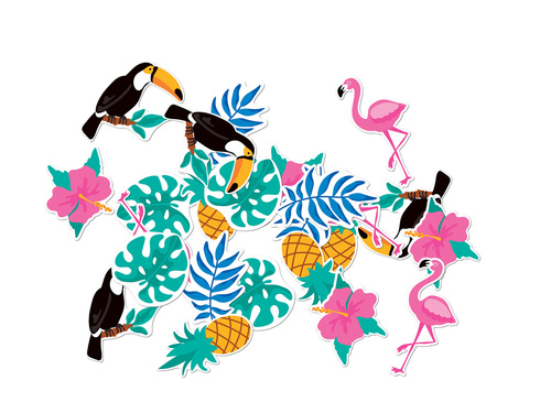 Konfetti formák Aloha Party - 24 db.