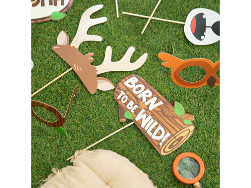 Erdei barátok fotó kellékei - 9 db.