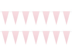 Baner girlanda flagietki różowe - 500 cm