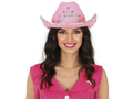 Rózsaszín cowboy kalap tiarával - 1 db.