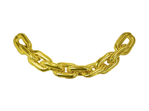 Léggömb füzér karácsonyi lánc arany - 190 cm - 1 db.