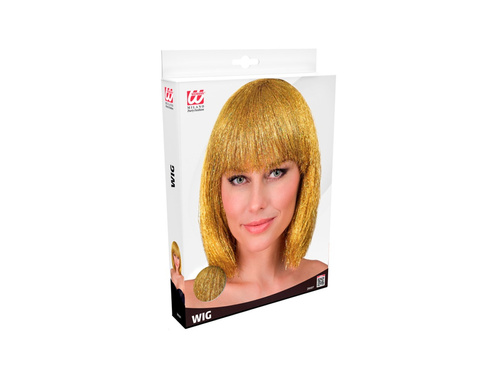 Csillogó arany paróka