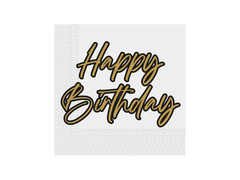 Boldog születésnapot szalvéták - 33 cm - 20 db.