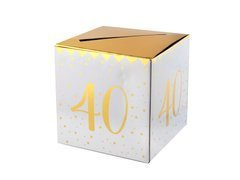 Borítékos doboz üdvözlettel, ajándék 40. évfordulóra - 1 db.