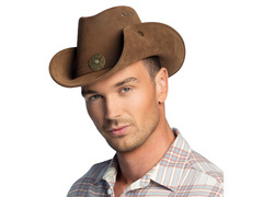 Barna cowboy kalap - 1 db.