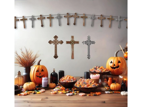 Halloween keresztek füzér - 274 cm - 1 db.