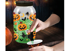 Halloween műanyag adagoló tégely - 1 db.