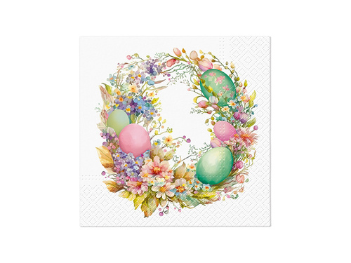 Húsvéti koszorú szalvéták - 33 cm - 20 db.