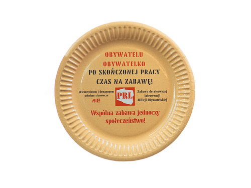 PRL születésnapi papírtányérok - 18 cm - 6 db.